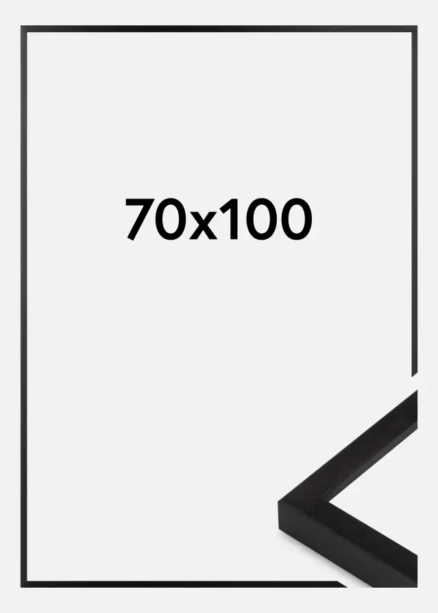 Billedramme Sort Smal 70 x 100 cm