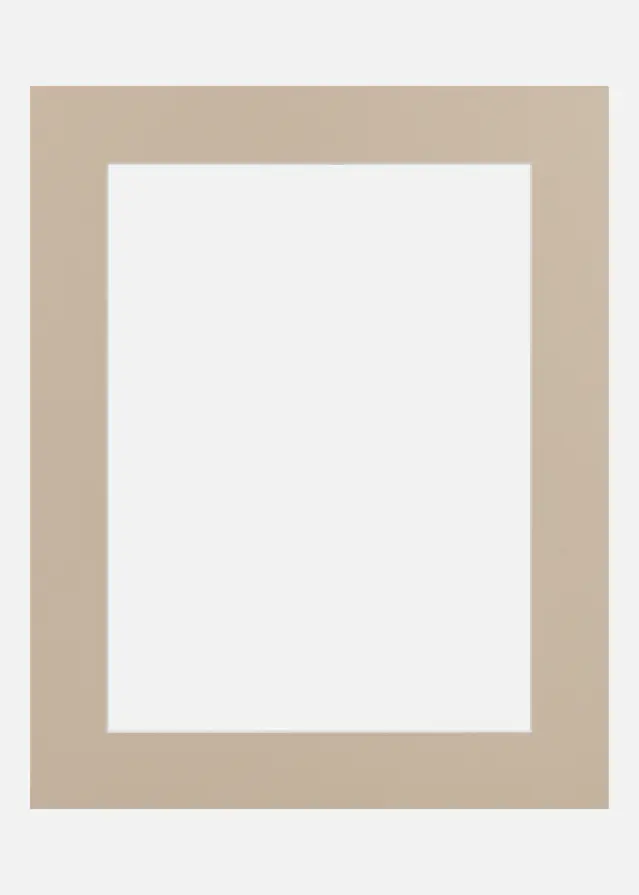 Passepartout Fossil (Hvid kerne) 15x20 cm (9x14)