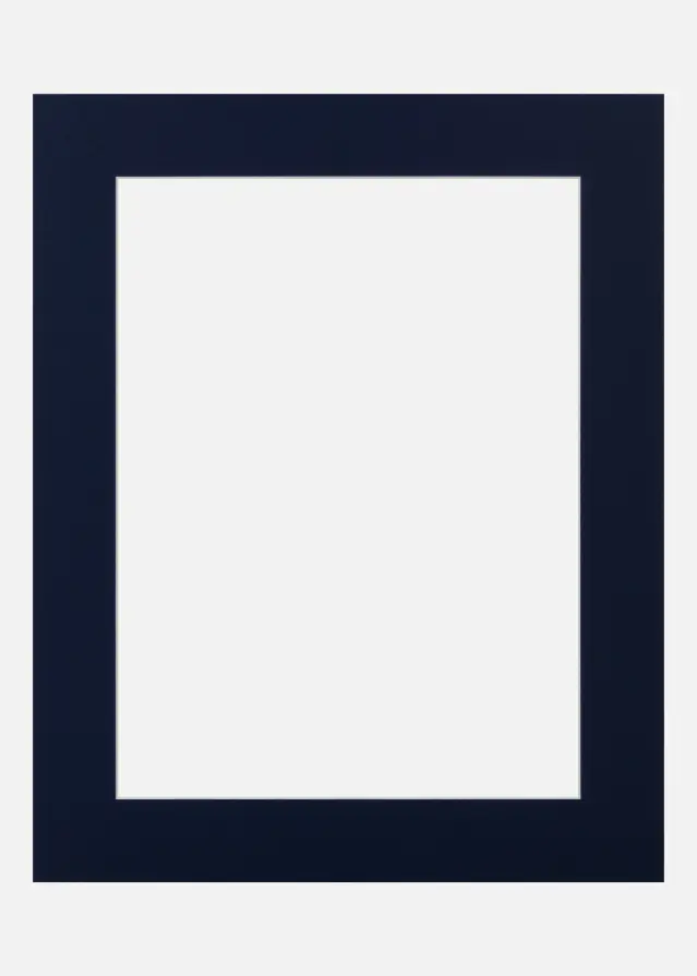 Passepartout Deep Blue (Hvid kerne) 15x20 cm (9x14)