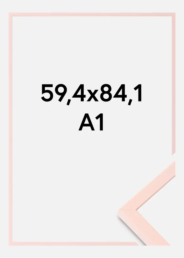 Colorful Akrylglas Lyserød 59,4x84,1 cm (A1)