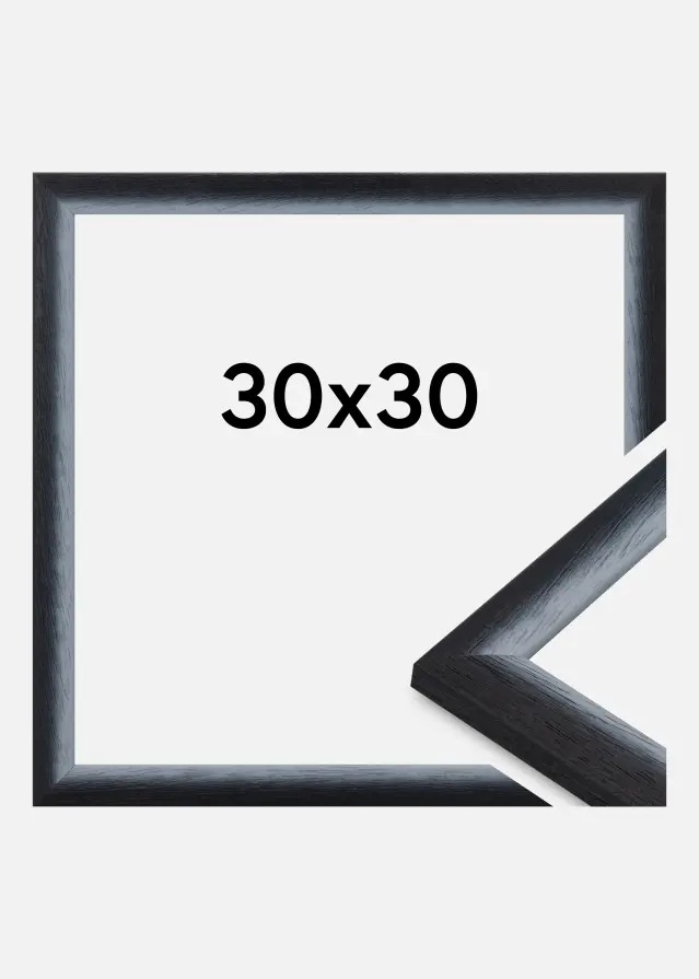 Ramme Cornwall Akrylglas Sort 30x30 cm