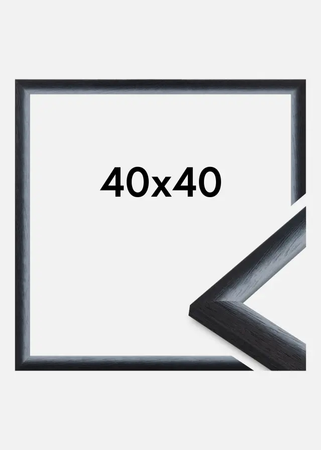 Ramme Cornwall Akrylglas Sort 40x40 cm