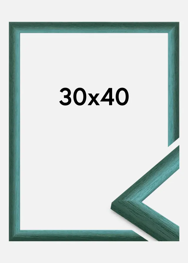Ramme Cornwall Akrylglas Mørkegrøn 30x40 cm