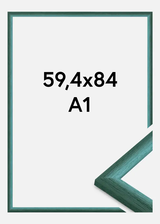 Ramme Cornwall Akrylglas Mørkegrøn 59.4x84 cm (A1)