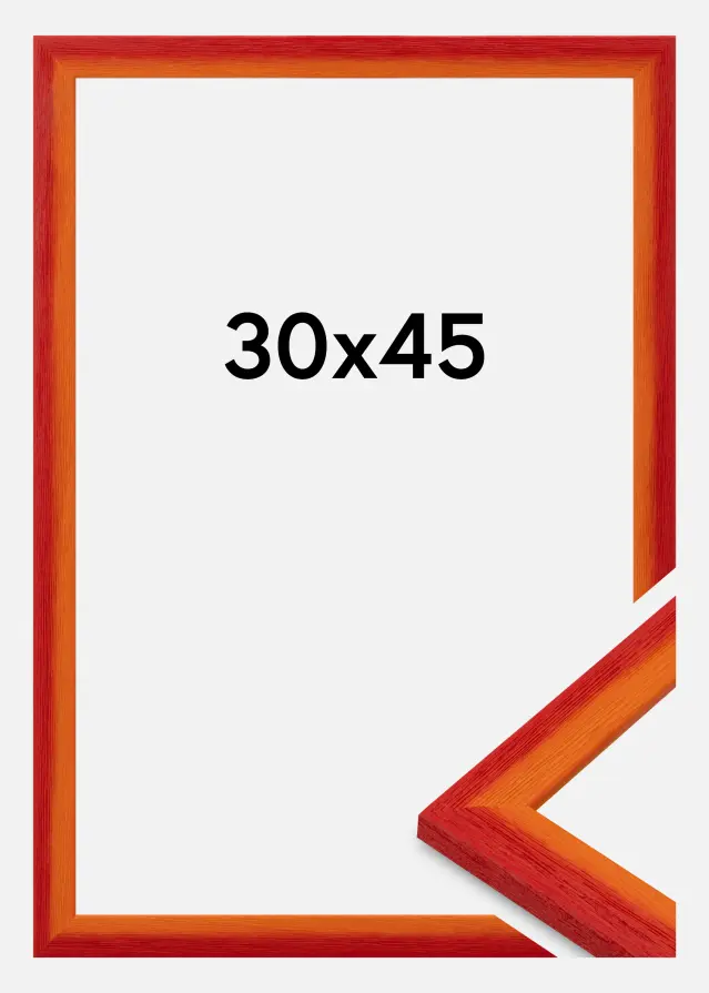 Ramme Cornwall Akrylglas Rød 30x45 cm