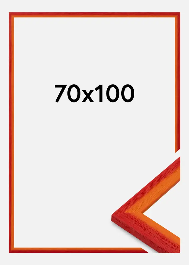 Ramme Cornwall Akrylglas Rød 70x100 cm