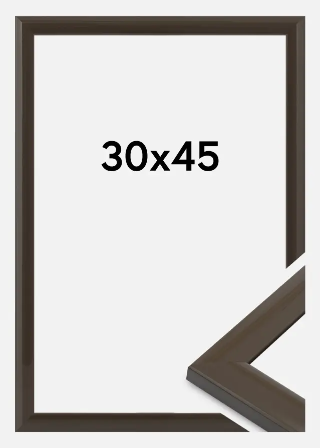 Ramme Dorset Akrylglas Mørkegrå 30x45 cm