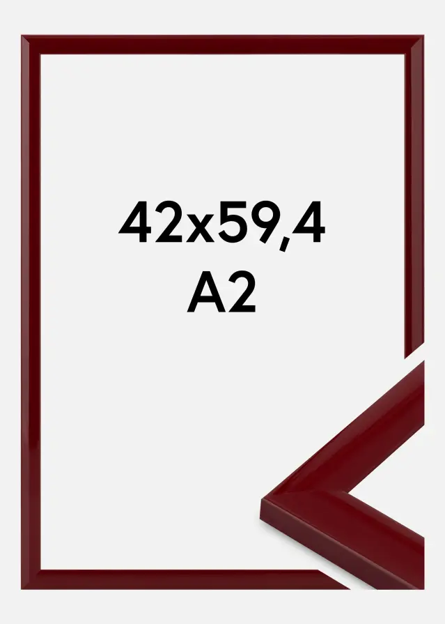 Ramme Dorset Akrylglas Mørkerød 42x59,4 cm (A2)