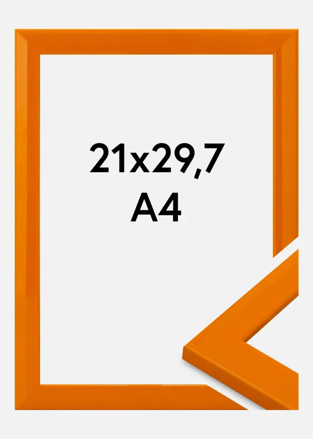 Ramme Dorset Akrylglas Orange 21x29,7 cm (A4)