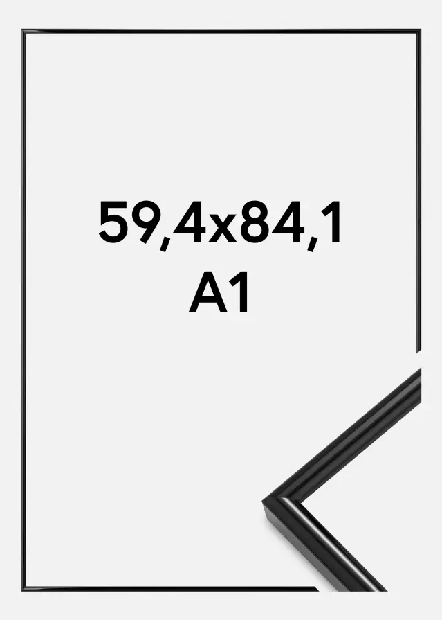 Ramme Galeria Akrylglas Sort 59,4x84,1 cm (A1)