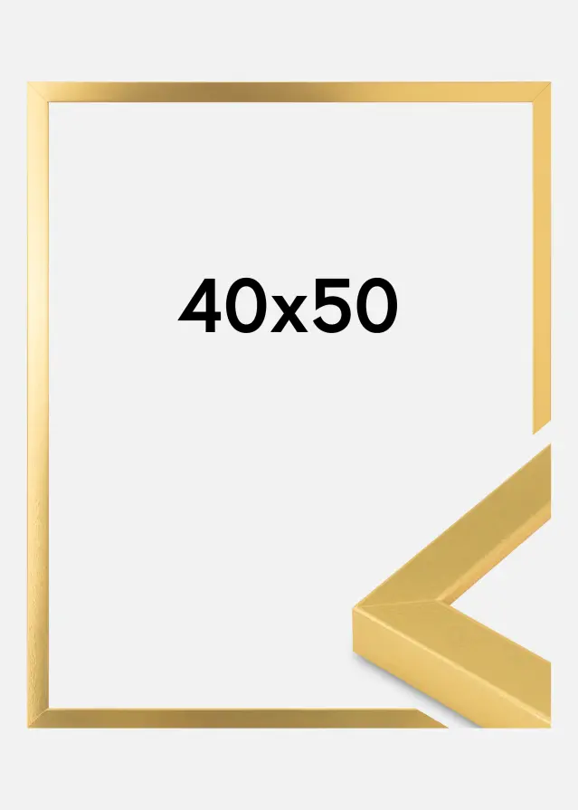 Billedramme Guld Bred 40 x 50 cm