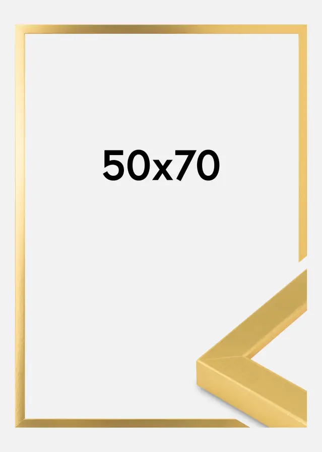Billedramme Guld Bred 50 x 70 cm