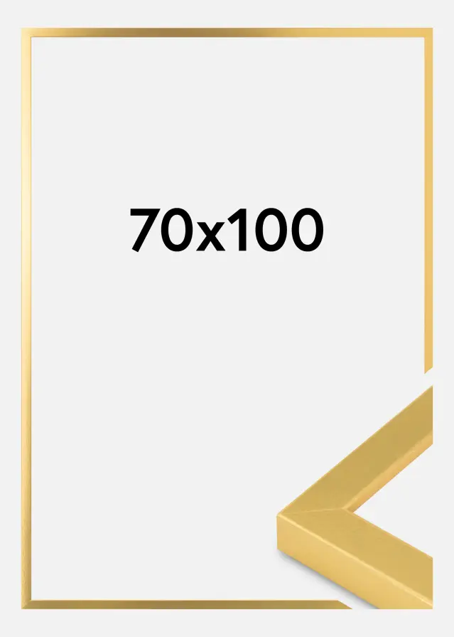 Billedramme Guld Bred 70 x 100 cm