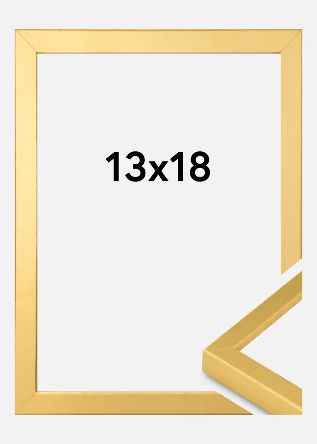 Billedramme Guld Smal 13 x 18 cm