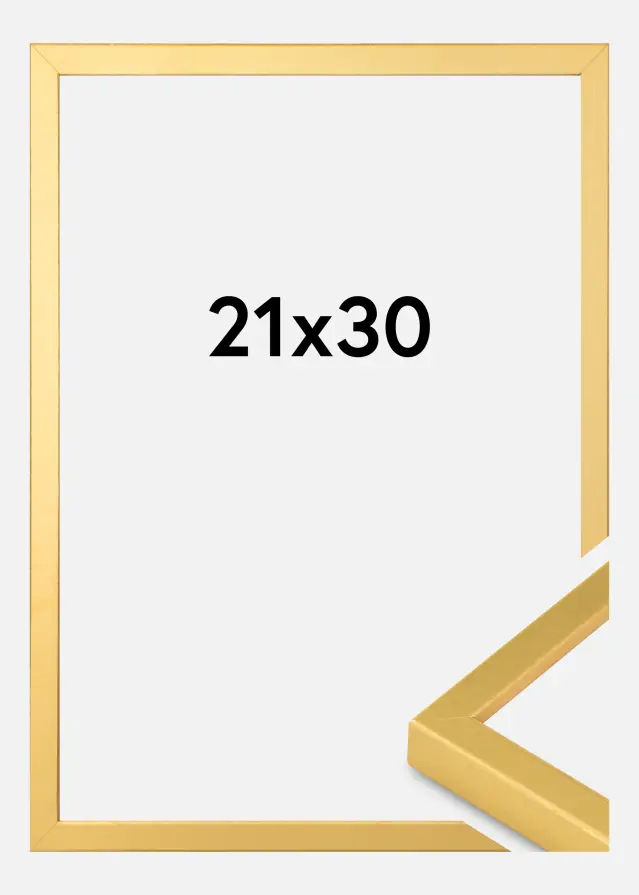 Billedramme Guld Smal 21 x 30 cm