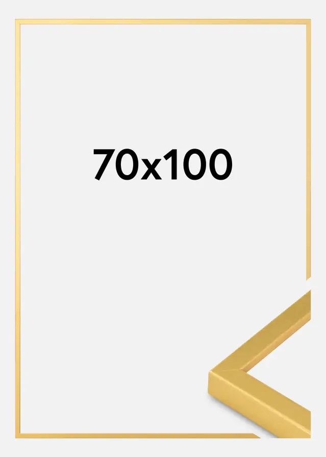 Billedramme Guld Smal 70 x 100 cm
