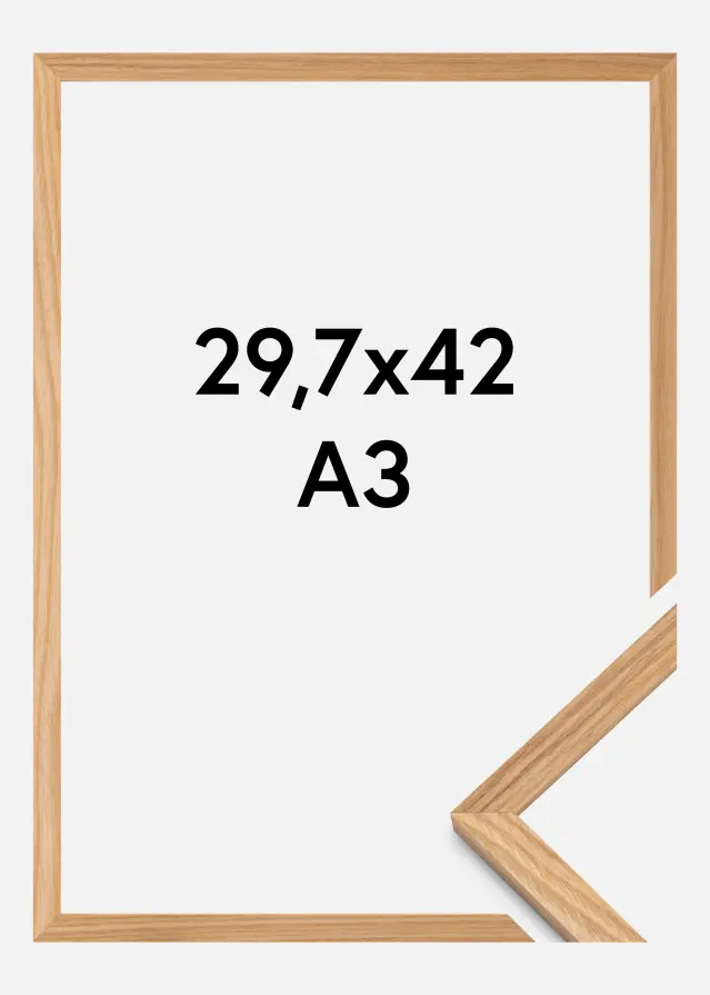 Ramme Massiv Eg Akrylglas 29,7x42 cm (A3)