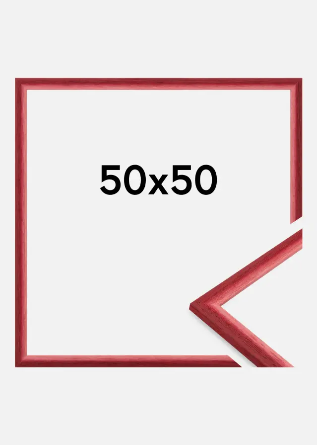 Ramme Cornwall Akrylglas Mørkerød 50x50 cm