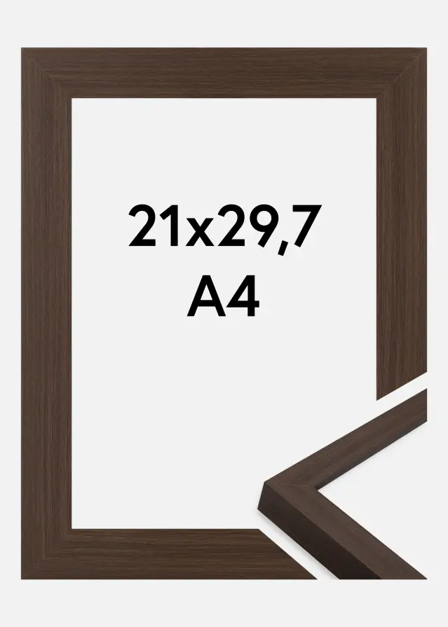 Ramme Wells Akrylglas Brun 21x29,7 cm (A4)