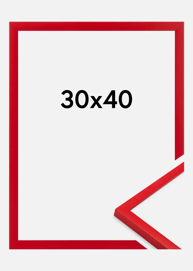 Ramme Kent Akrylglas Rød 30x40 cm