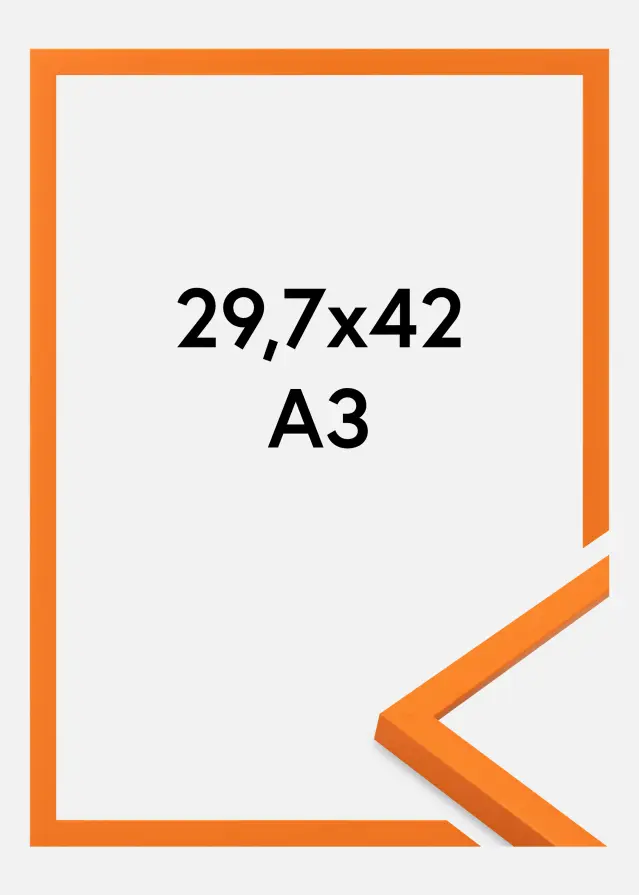 Ramme Kent Akrylglas Orange 29,7x42 cm (A3)