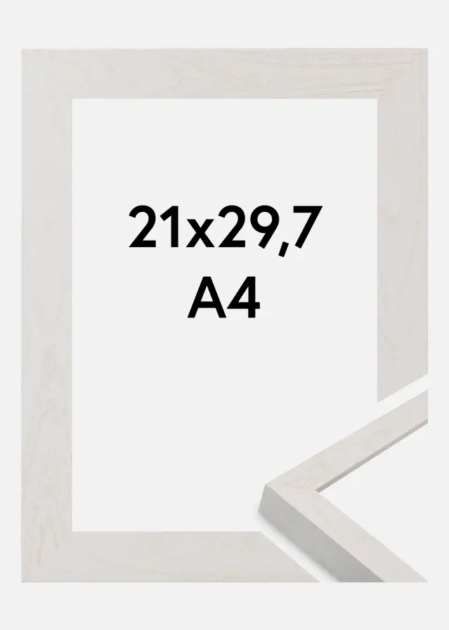 Ramme Wells Akrylglas Hvid 21x29.7 cm (A4)