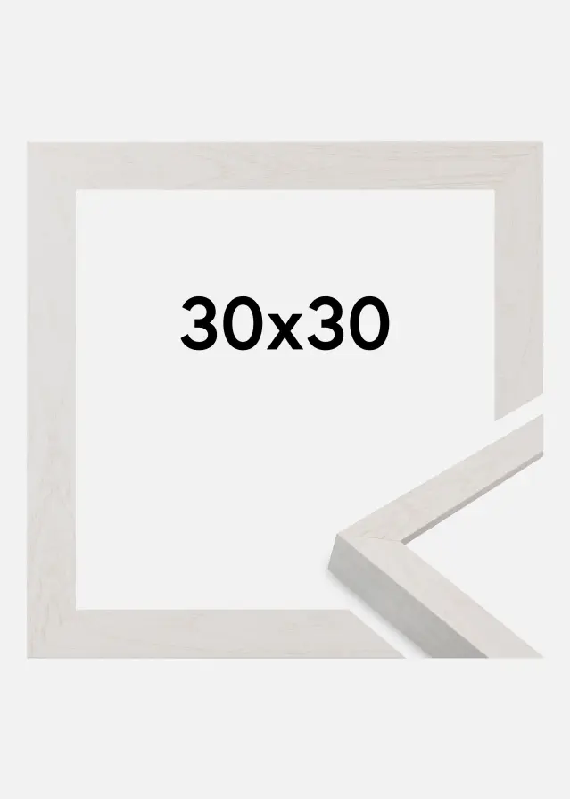 Ramme Wells Akrylglas Hvid 30x30 cm