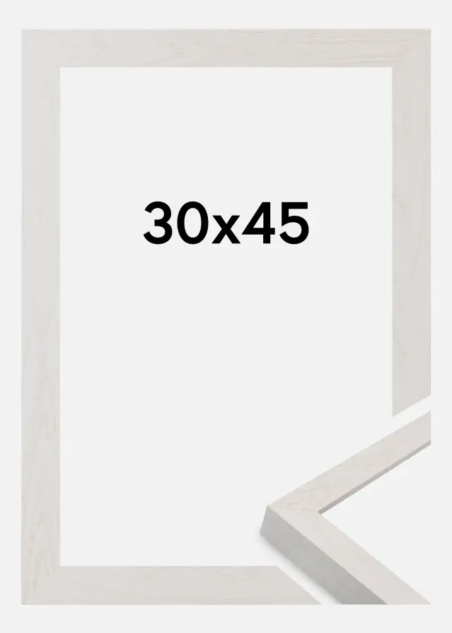 Ramme Wells Akrylglas Hvid 30x45 cm