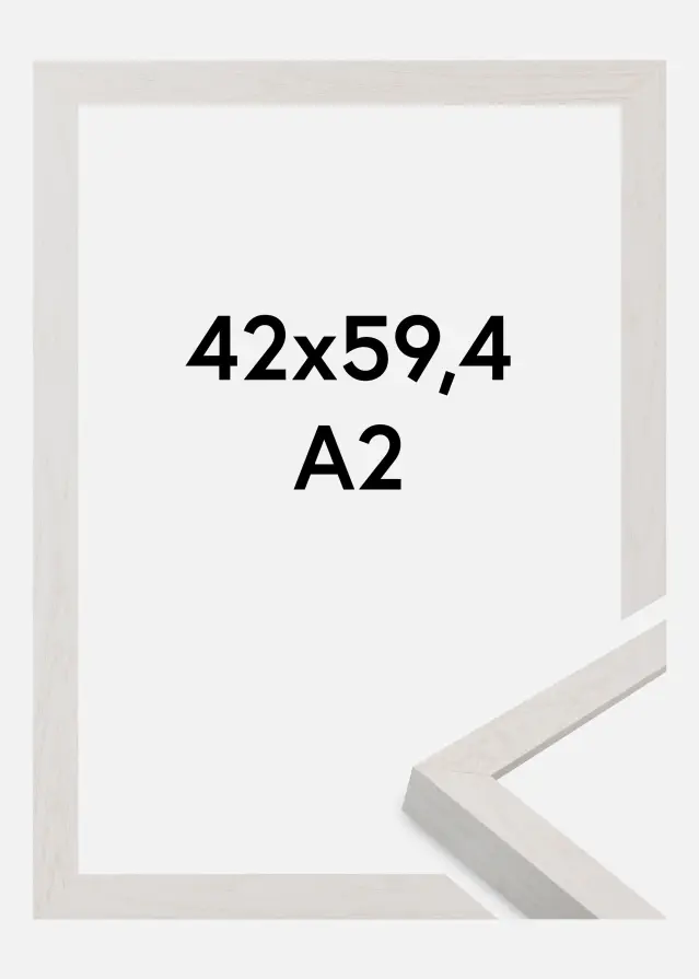 Ramme Wells Akrylglas Hvid 42x59.4 cm (A2)