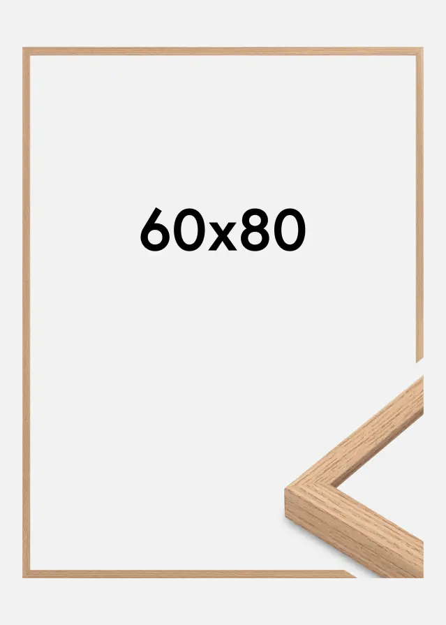 Billedramme Eg Smal 60 x 80 cm