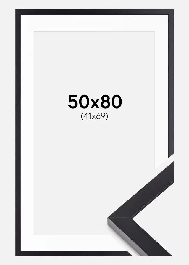Ramme Selection Sort 50x80 cm - Passepartout Hvid 42x70 cm