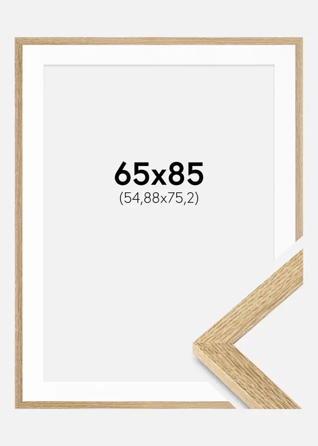 Ramme Selection Eg 65x85 cm - Passepartout Hvid 22x30 inches