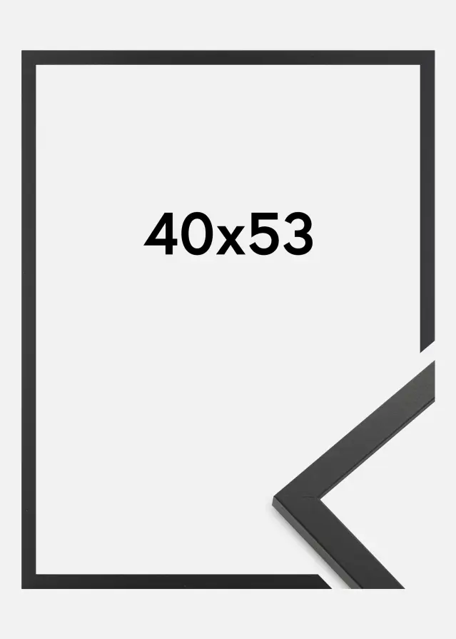 Ramme Trendy Akrylglas Sort 40x53 cm