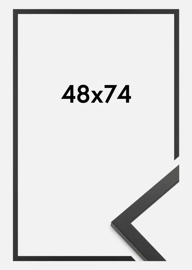 Ramme Trendy Akrylglas Sort 48x74 cm