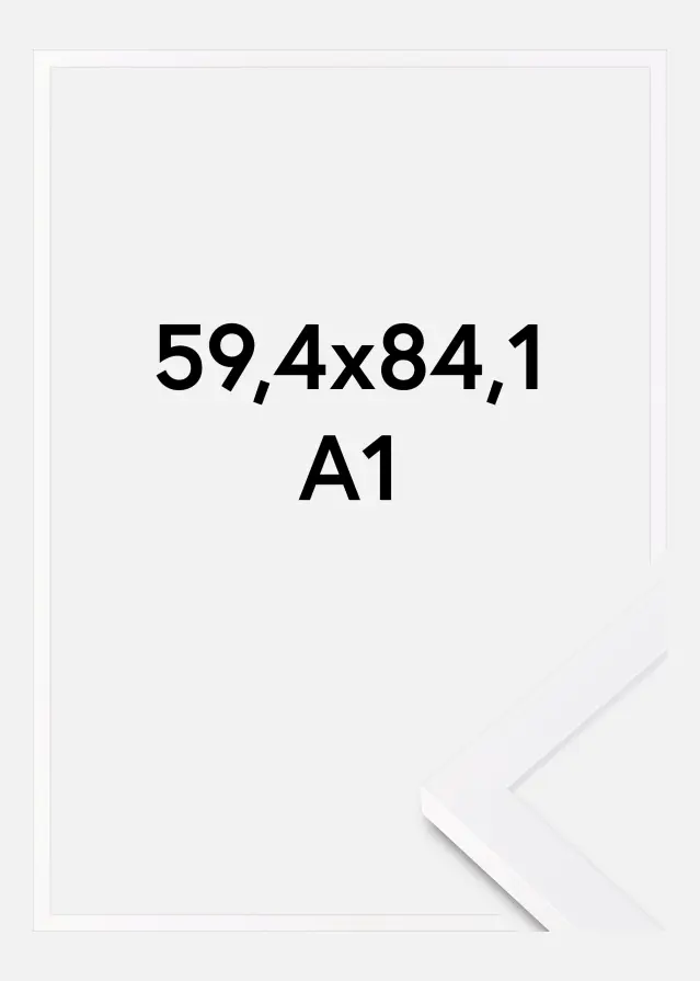 Ramme Selection Akrylglas Hvid 59,4x84,1 cm (A1)