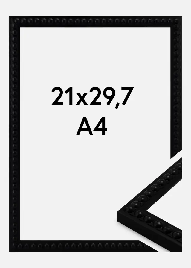 Ramme Perla Akrylglas Black 21x29.7 cm (A4)