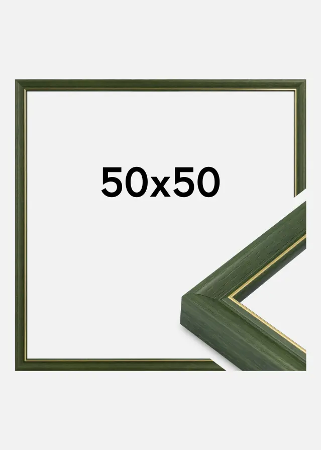 Ramme Canterbury Akrylglas Grøn 50x50 cm