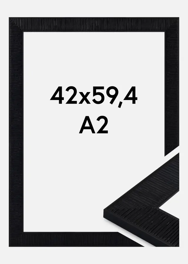 Ramme Linea Akrylglas Black 42x59.4 cm (A2)