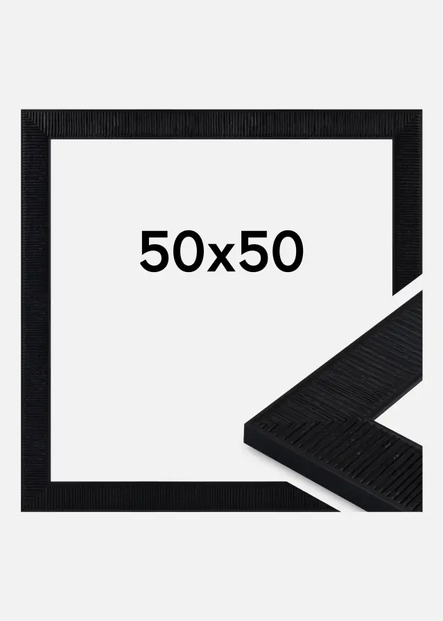 Ramme Linea Akrylglas Black 50x50 cm