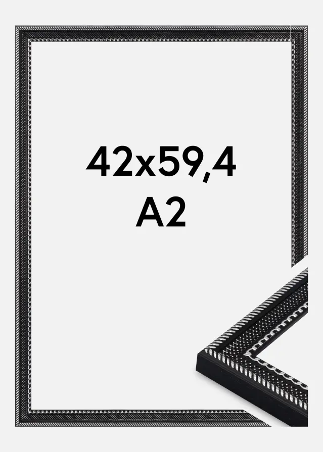 Ramme Trellis Akrylglas Vintage Black 42x59.4 cm (A2)