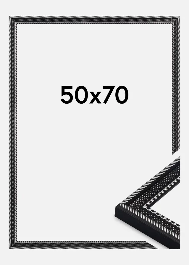 Ramme Trellis Akrylglas Vintage Black 50x70 cm