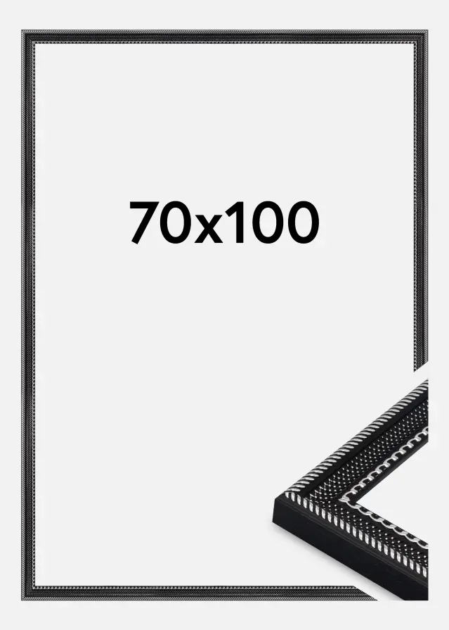 Ramme Trellis Akrylglas Vintage Black 70x100 cm