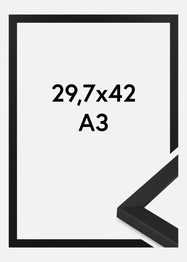Ramme Oban Akrylglas Sort 29.7x42 cm (A3)