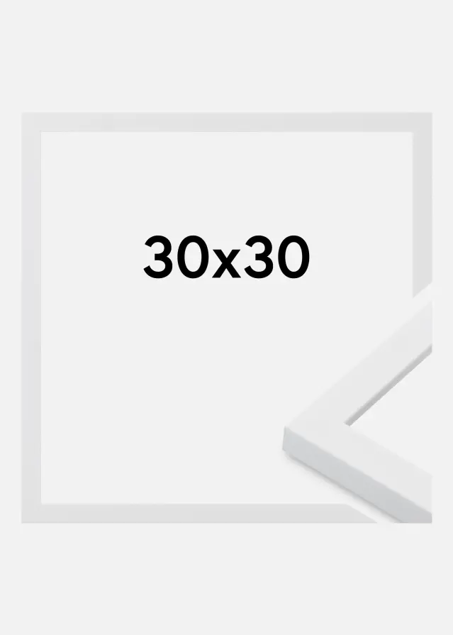 Ramme Oban Akrylglas Hvid 30x30 cm