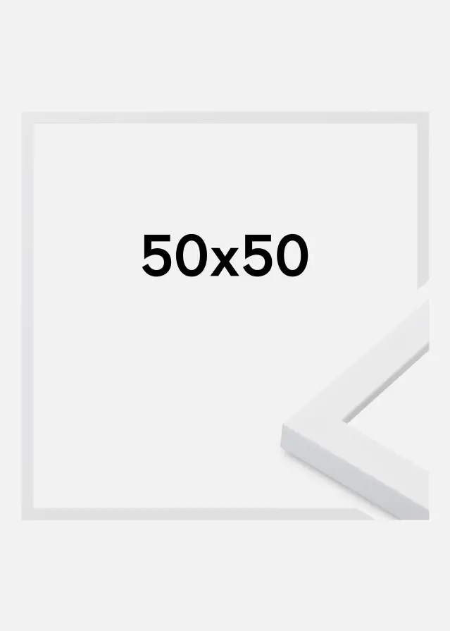 Ramme Oban Akrylglas Hvid 50x50 cm