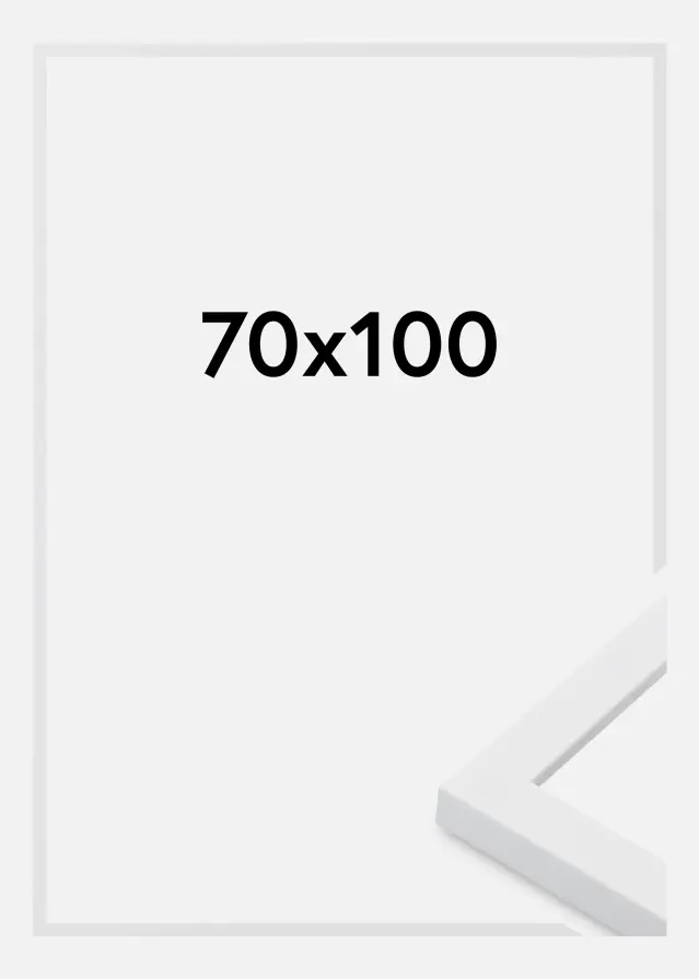 Ramme Oban Akrylglas Hvid 70x100 cm