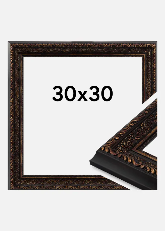 Ramme Ornato Akrylglas Vintage Gold 30x30 cm