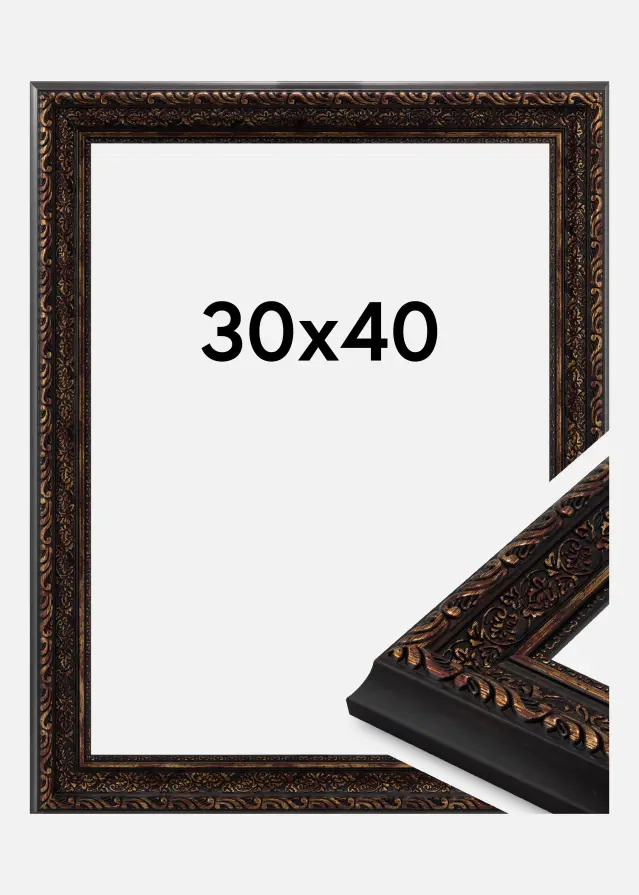 Ramme Ornato Akrylglas Vintage Gold 30x40 cm
