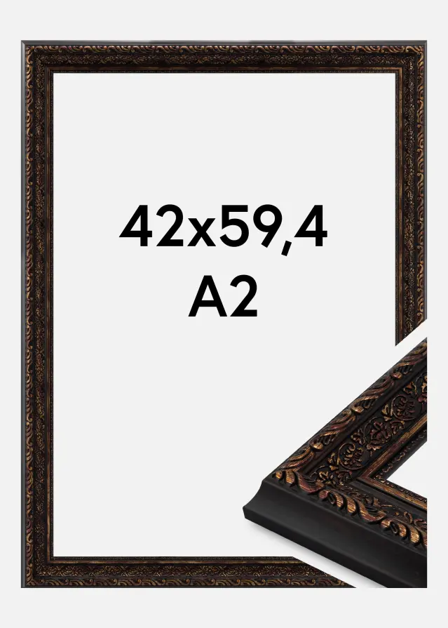 Ramme Ornato Akrylglas Vintage Gold 42x59.4 cm (A2)