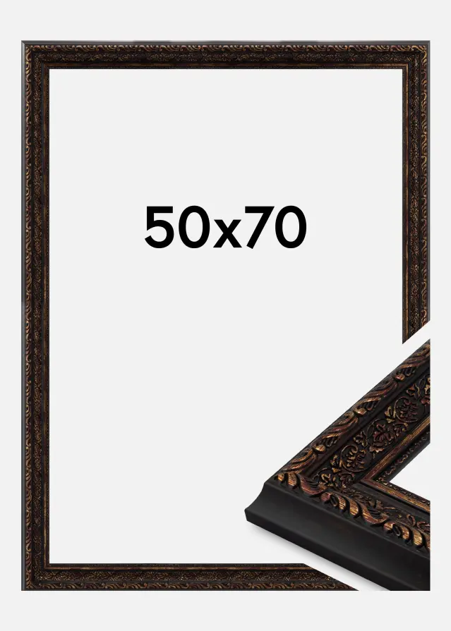 Ramme Ornato Akrylglas Vintage Gold 50x70 cm